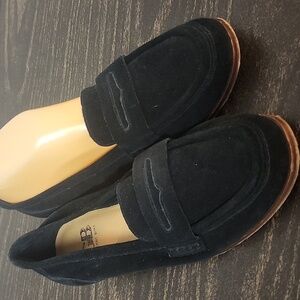 GIANNI BINI Suede Penny Loafers 7.5